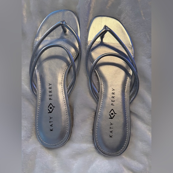Katy Perry Collections Shoes - Katy Perry Collections Metallic Silver Sandals